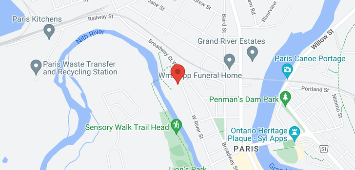map of 505 -  140 WEST RIVER Road